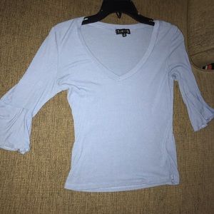 LIGHT Blue v neck
